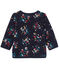 Cardigan per bebé femmina in tubique stampato blu SMOKING/bianco MULTICO