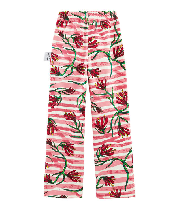 Pantalone bianco/multicolore