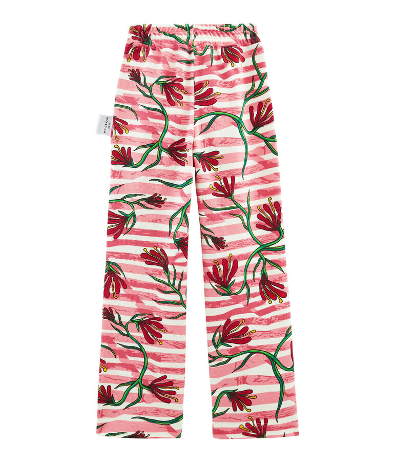 Pantalone bianco/multicolore