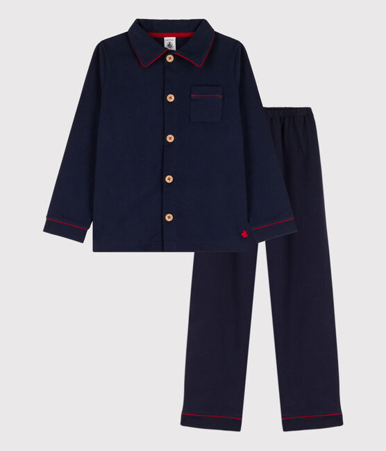 Pigiama di cotone per bimbi blu SMOKING
