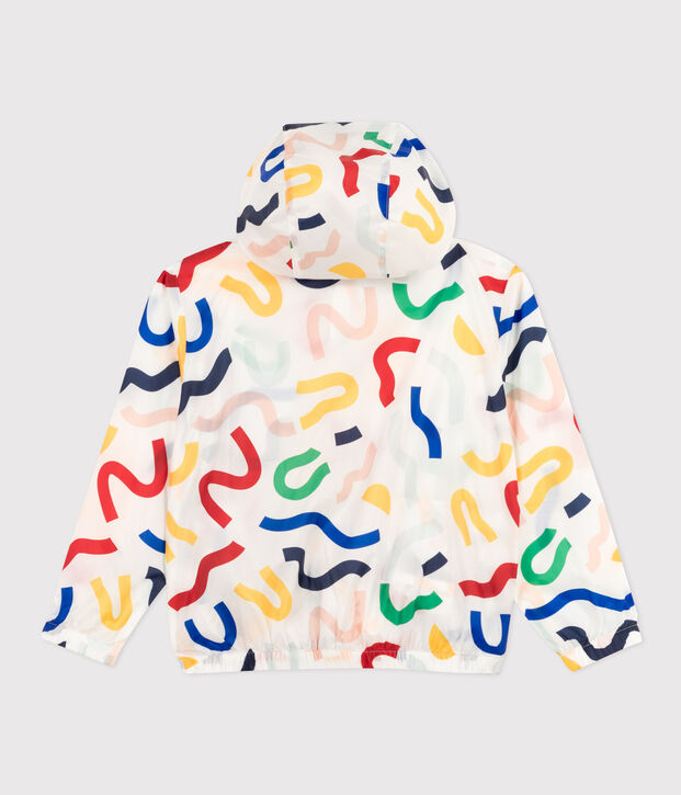 Giacca a vento ultraleggera bambino bianco/multicolore