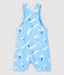 Salopette corta in tessuto serge bebè maschio blu JASMIN/bianco MULTICO