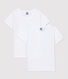 Confezione da 2 t-shirt bianche manica corta bambina