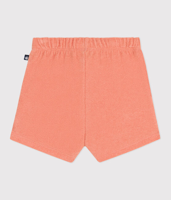 Shorts in spugna di cotone neonato arancione ABRICOT