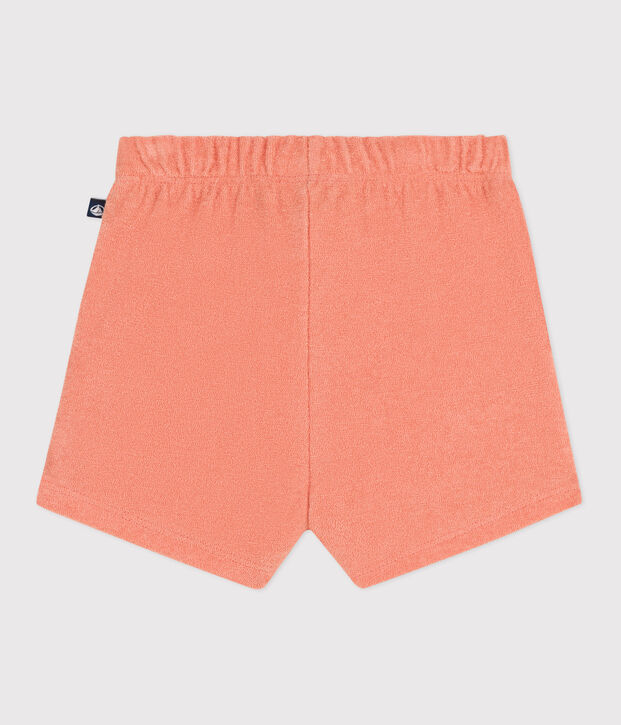 Shorts in spugna di cotone neonato arancione