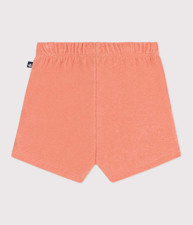 Shorts in spugna di cotone neonato arancione ABRICOT