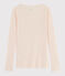 T-shirt in lana e cotone Donna rosa FLEUR