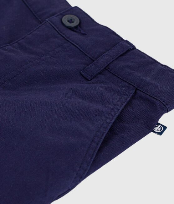 Pantaloni in cotone bambino blu SOIR
