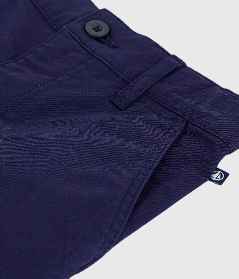 Pantaloni in cotone bambino blu