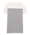 Abito maniche corte donna bianco MARSHMALLOW/blu SMOKING