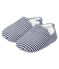 Scarpine bebé femmina a costine blu MEDIEVAL/bianco MARSHMALLOW