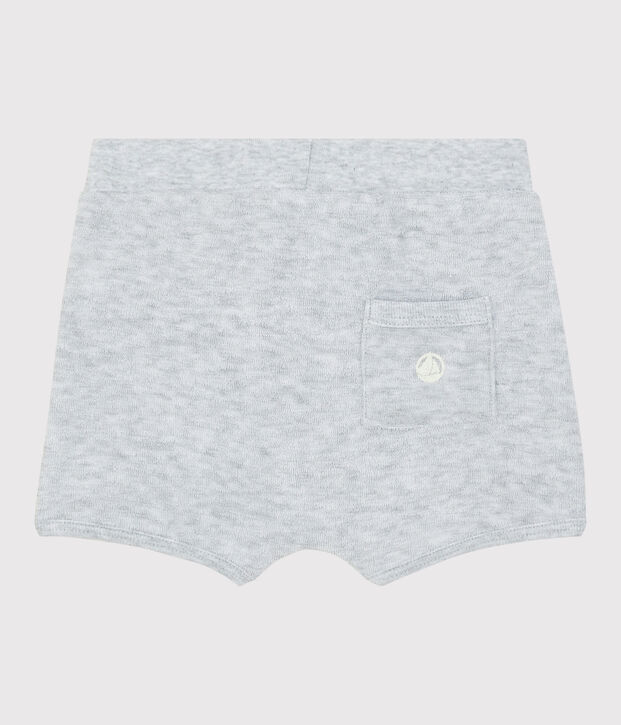 Shorts in spugna bouclette beb&eacute; maschio grigio