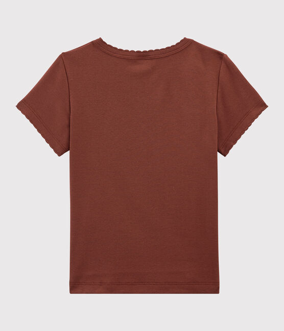 T-shirt iconica in cotone bambina - bambino arancione MADRAS