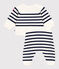 Completo 2 pezzi in maglia a righe marinière neonato blu MARSHMALLOW/ SOIR