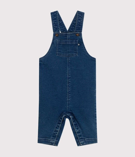 Salopette lunga in denim per bebè blu BLEU DELAVE