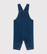 Salopette lunga in denim per bebè