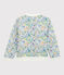 Cardigan stile teddy in jersey bambina grigio POUSSIERE/bianco MULTICO