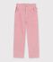 Pantaloni in velluto bambino rosa
