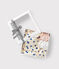 Confezione regalo pigiama e slip in cotone con stampa a cuori blu variante 1