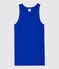 Canottiera iconica in cotone Donna blu SURF