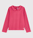 T-shirt bambina a maniche lunghe in cotone