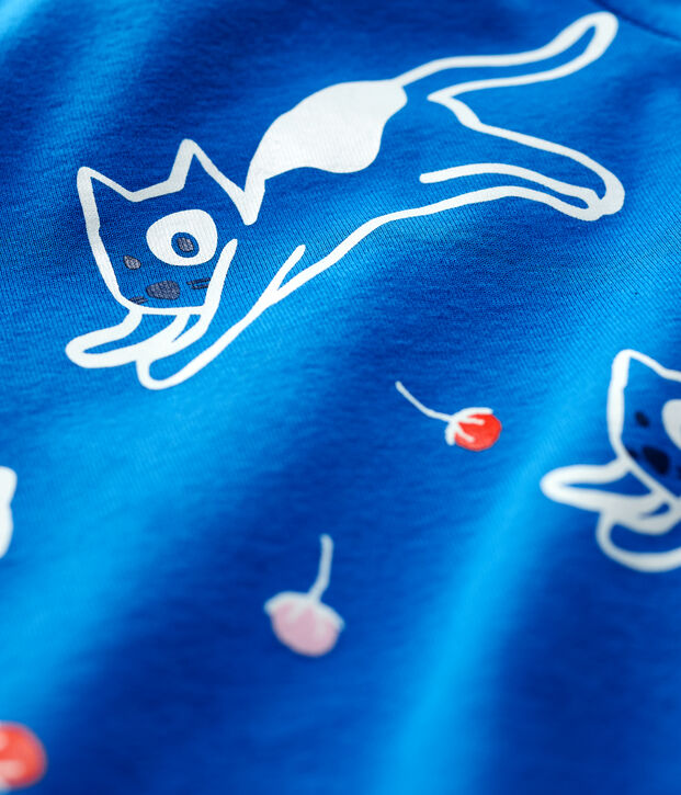 T-shirt in cotone beb&egrave;. blu