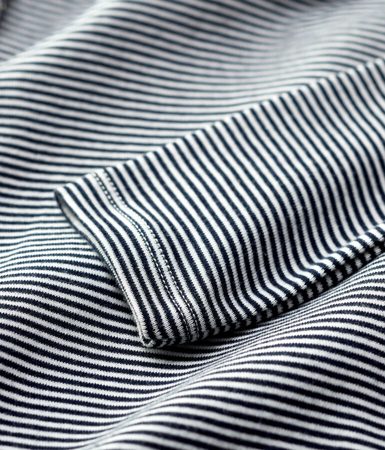 Body in cotone beb&egrave;. blu SMOKING/bianco MARSHMALLOW