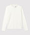 T-shirt bambina a maniche lunghe in cotone bianco MARSHMALLOW