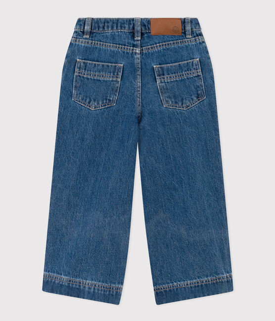 Pantaloni in denim 100% eco-friendly bambina blu DENIM BLEU