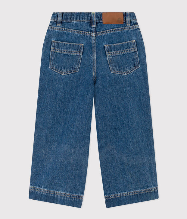 Pantaloni in denim 100% eco-friendly bambina blu