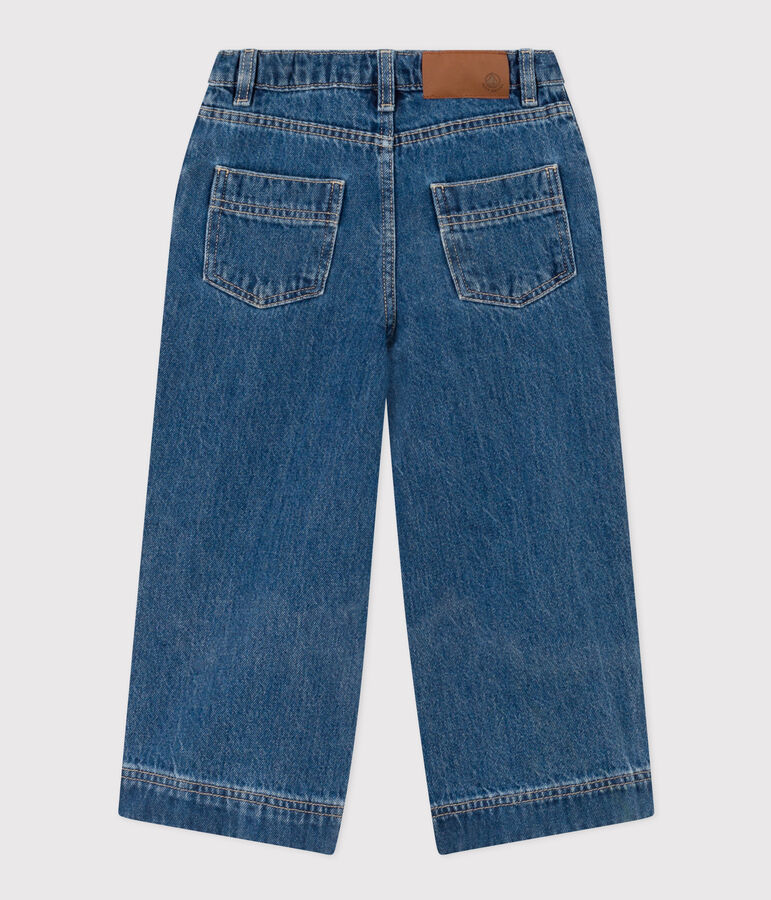 Pantaloni in denim 100% eco-friendly bambina blu