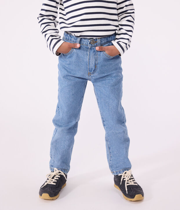 Pantalone in denim bambino blu