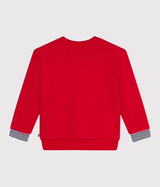 Felpa in cotone stampato bambino rosso POMPEI