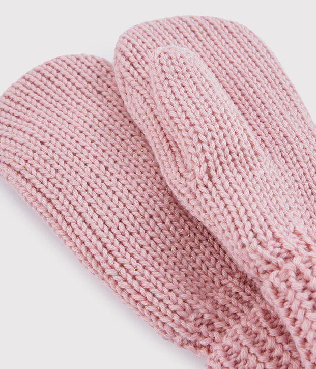 Muffole bambina rosa/giallo
