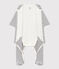 Bodyjama in cotone a righe bianco MARSHMALLOW/blu SMOKING