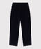 Pantaloni dritti in velluto tinta unita bambino blu SMOKING