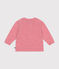 Cardigan in maglia con lana neonato rosa ROSELINE CHINE