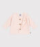 Cardigan in maglia di cotone a punto legaccio neonato rosa FLEUR