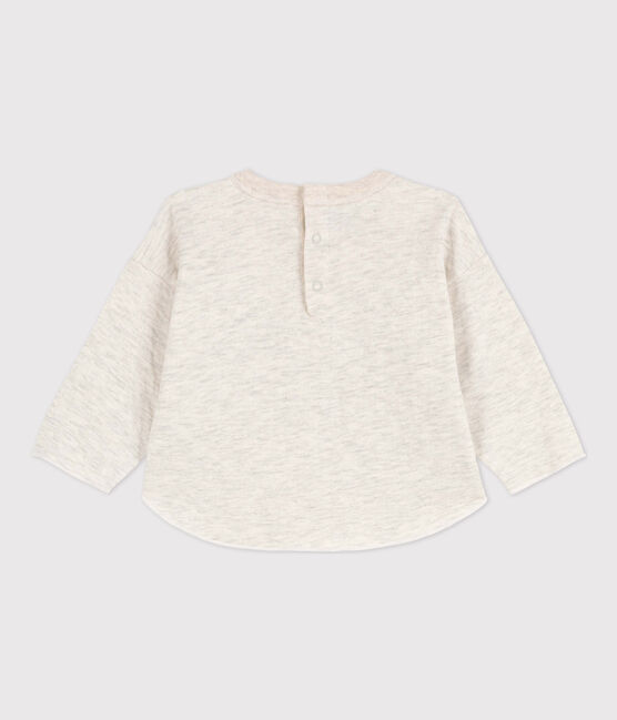 T-shirt maniche lunghe bebè in tubique beige MONTELIMAR CHINE