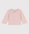 Cardigan bebè in tubique tinta unita rosa SALINE