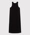 Abito canotta lungo in cotone donna nero BLACK