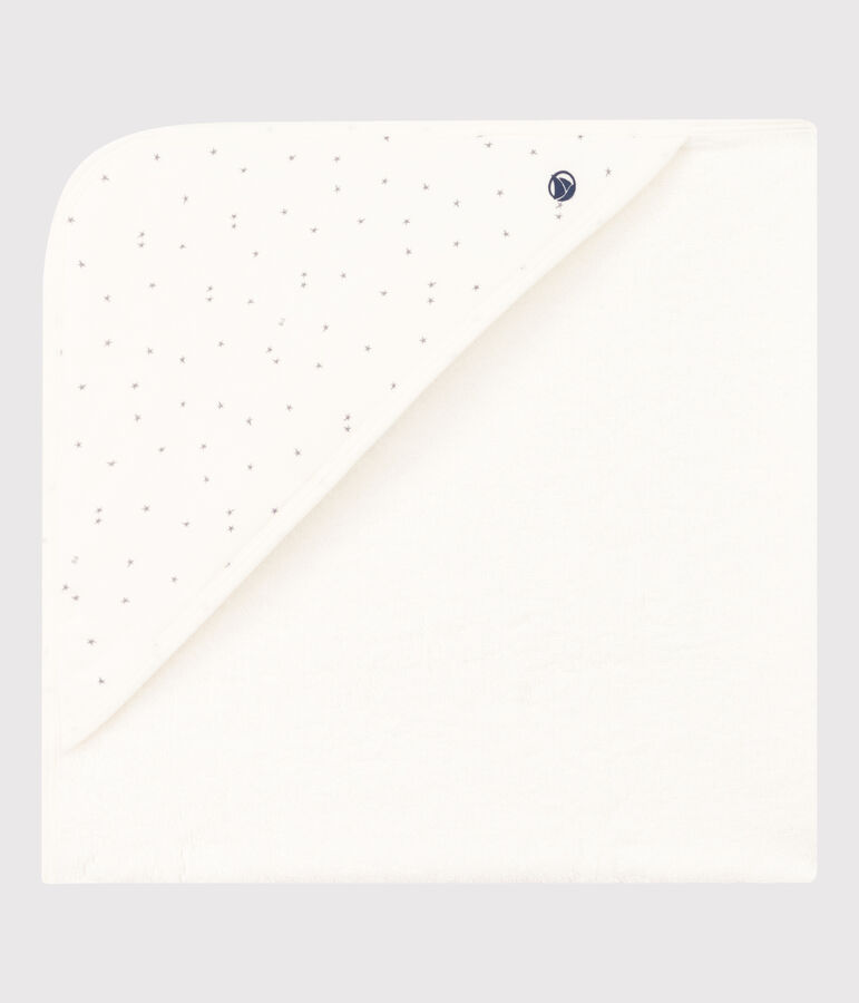 Asciugamano quadrato in spugna bianco MARSHMALLOW/grigio GRIS