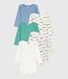 Set di body a maniche lunghe in cotone con stampa animalier neonato