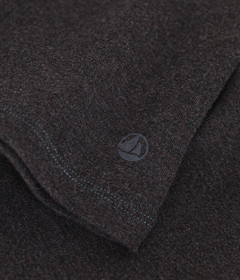 T-shirt iconica a lupetto in cotone donna grigio CITY CHINE