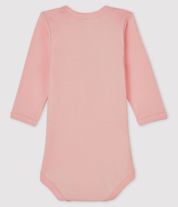 Body manica lunga beb&egrave; femmina rosa