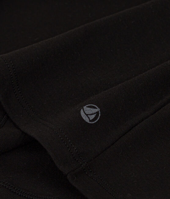 T-shirt Iconica a lupetto in cotone donna nero BLACK