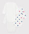 Set da 3 body incrociati a maniche lunghe in cotone con cuori a righe neonato variante 1