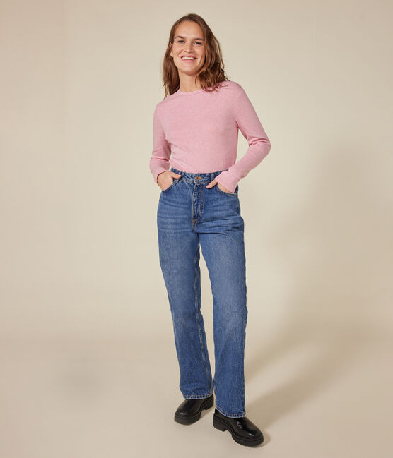 T-shirt L'ICONIQUE cocotte in cotone Donna rosa ROSELINE CHINE