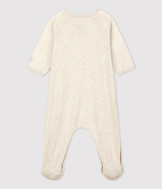 Tutina pigiama bebè in cotone biologico beige MONTELIMAR CHINE