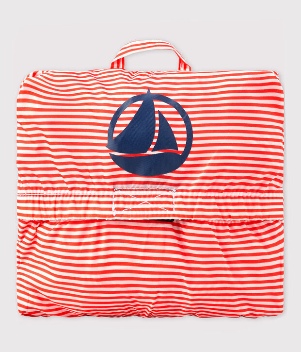 Giacca a vento in poliammide riciclato beb&egrave; femmina/maschio rosa/bianco